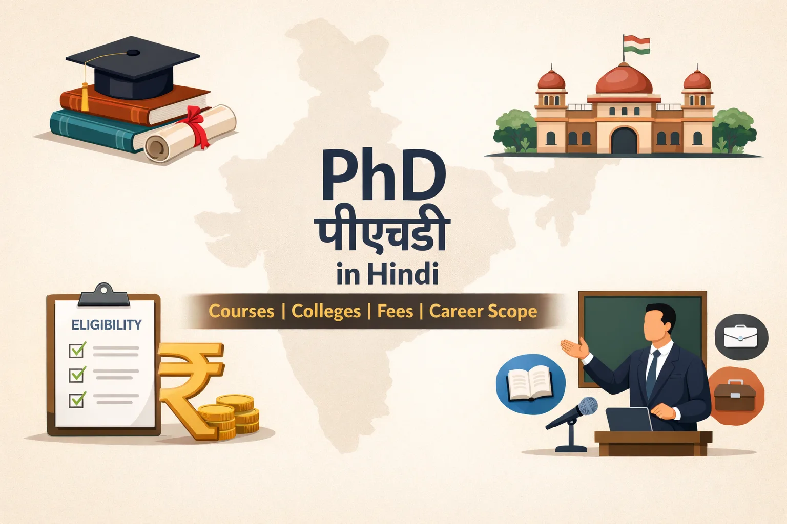 PHD in Hindi: Courses, Colleges, Fees, Eligibility, and Career Scope in India - FindMyCollege