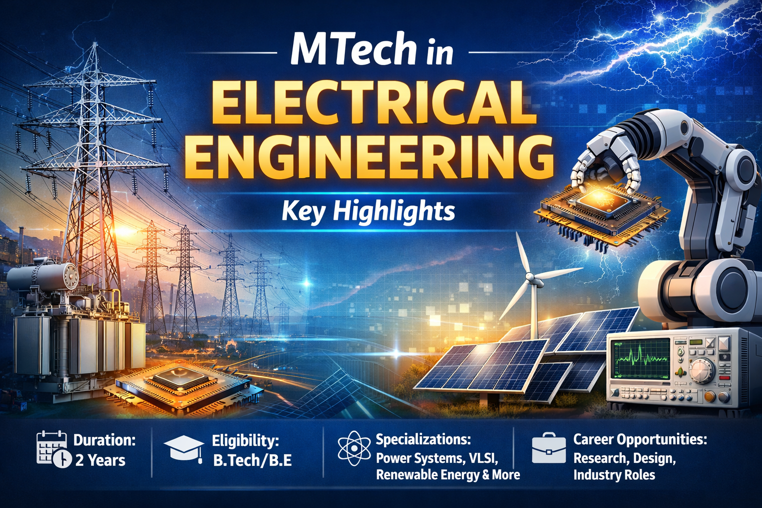 MTech in Electrical Engineering: Course Details, Eligibility, Admission, Syllabus, Scope, and Career Opportunities - FindMyCollege