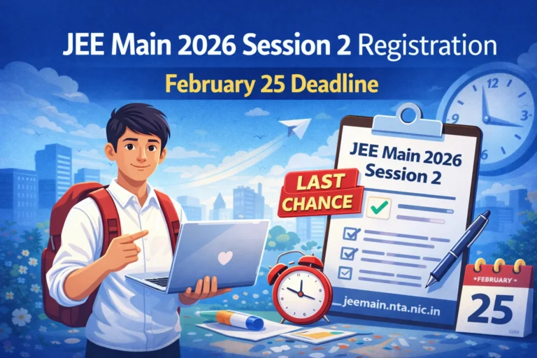 NTA Announces February 25 Deadline for JEE Main 2026 Session 2 Registration - FindMyCollege