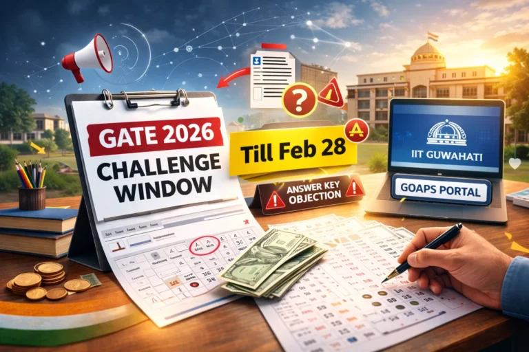 IIT Guwahati Opens GATE 2026 Answer Key Challenge Facility on GOAPS Portal - FindMyCollege