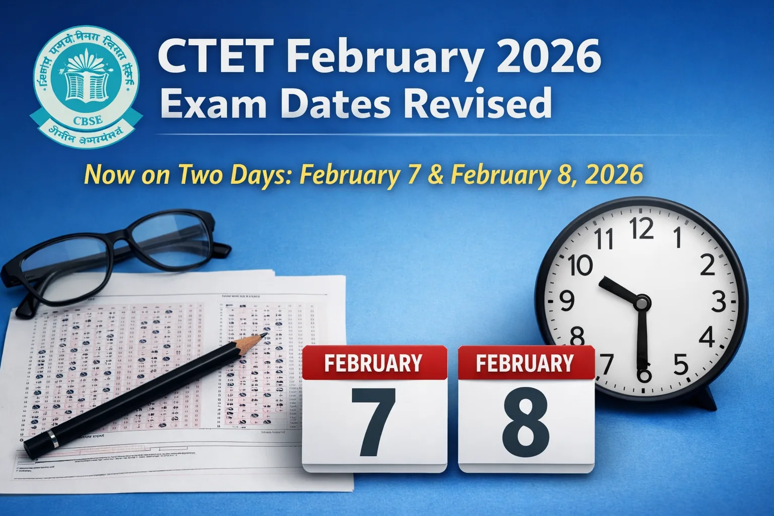 CBSE Revises CTET February 2026 Schedule to Two Days Amid High Registrations - FindMyCollege