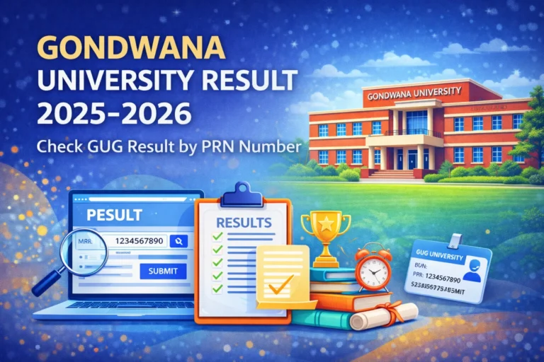 Gondwana University Result 2025-2026 – Check GUG Result by PRN Number - FindMyCollege