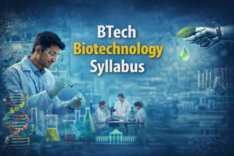 BTech Biotechnology Syllabus 2026 : Semester-Wise Subjects, Books & Preparation Tips - FindMyCollege