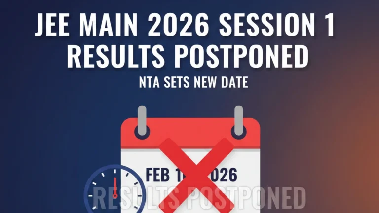 JEE Main 2026 Session 1 Live Updates, Results Postponed; NTA Sets New Date of February 16 - FindMyCollege