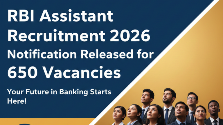 RBI Assistant Recruitment 2026, 650 Vacancies Announced; Download Notification, Direct Link Here - FindMyCollege