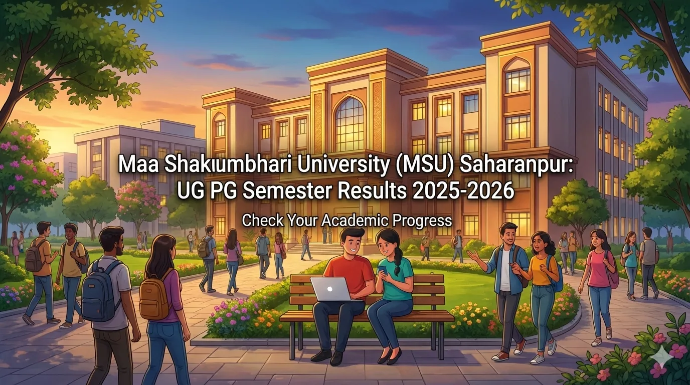 Maa Shakumbhari University (MSU) Saharanpur: UG PG Semester Results 2025-2026 - FindMyCollege