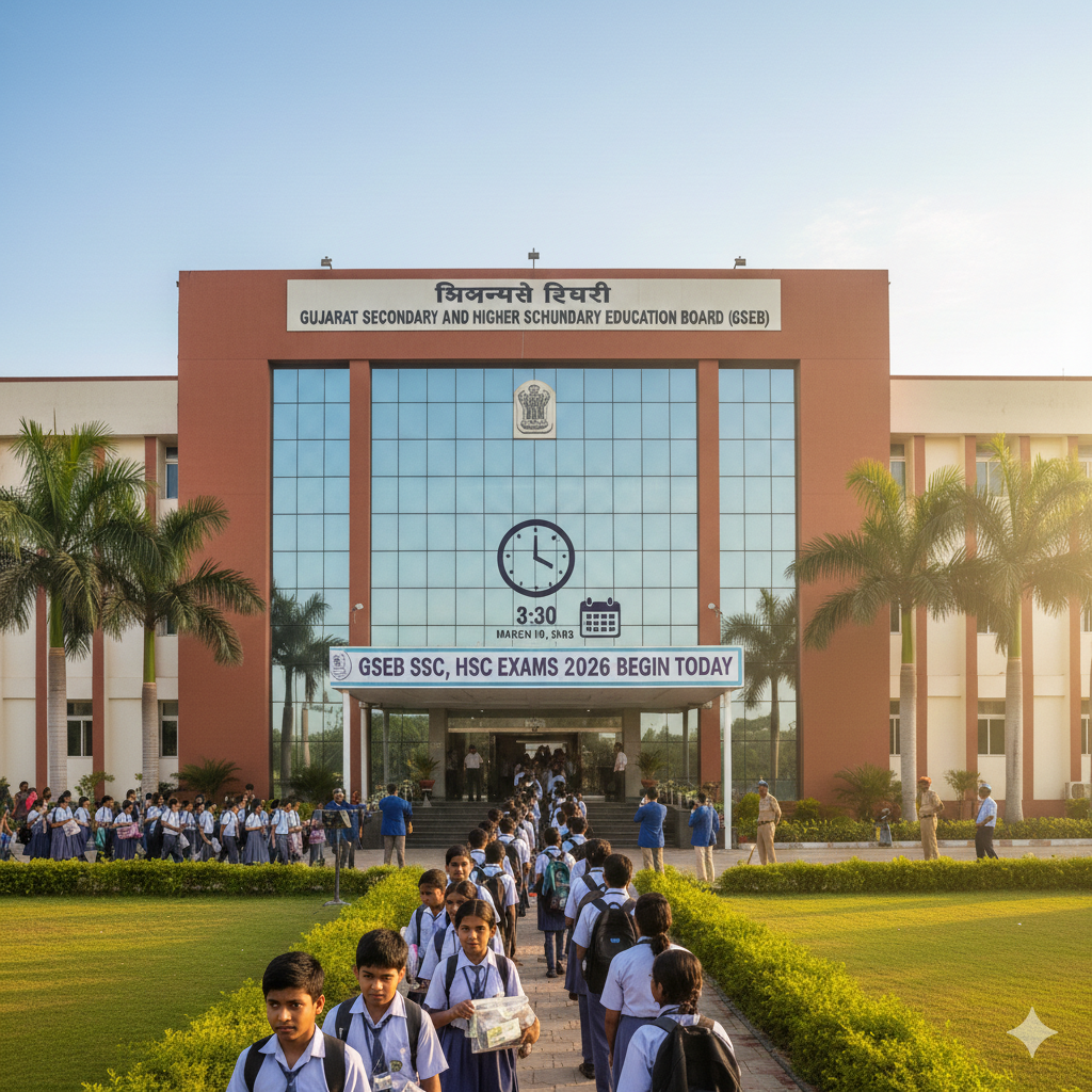 GSEB SSC, HSC Exams 2026 Begin Today; Important Exam-Day Checklist for Students - FindMyCollege
