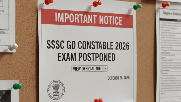 SSC GD Constable 2026 Exam Postponed for 25,487 Posts; View Official Notice - FindMyCollege
