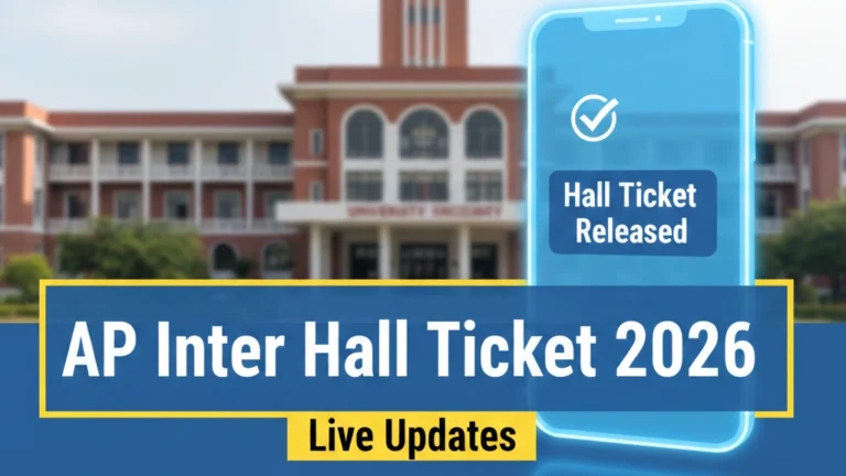 AP Inter Hall Ticket 2026 Live Updates: Download 1st & 2nd Year Admit Cards Shortly at Bie.ap.gov.in - FindMyCollege