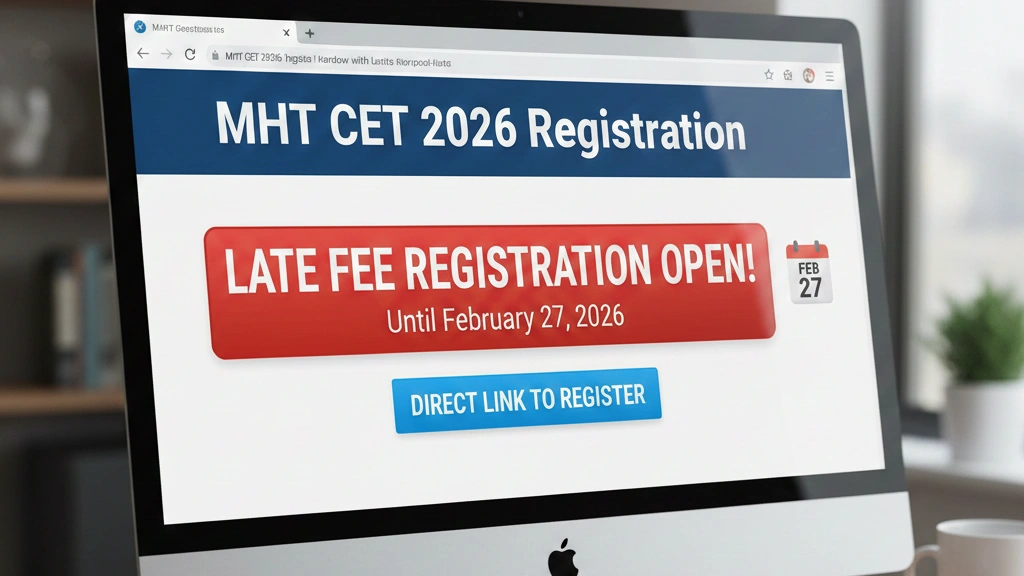 MHT CET 2026 Registration Window with Late Fee Open Until February 27; Direct Link Here - FindMyCollege