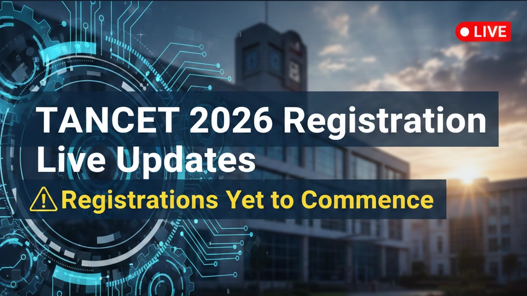 TANCET 2026 Registration Live Updates: Registrations yet to Commence; Reason for Delay, Fees, Application - FindMyCollege