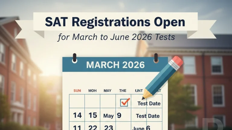 SAT Registrations Open for March to June 2026 Tests for 2026-27 University Admissions, Direct Link Here - FindMyCollege
