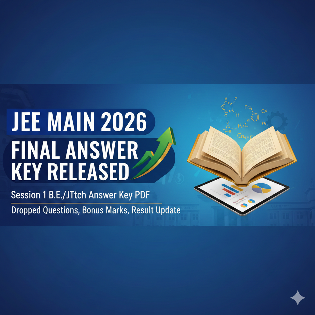 JEE Main 2026 Final Answer Key Released: Session 1 B.e./b.tech Answer Key PDF, Dropped Questions, Bonus Marks, Result Updat - FindMyCollege