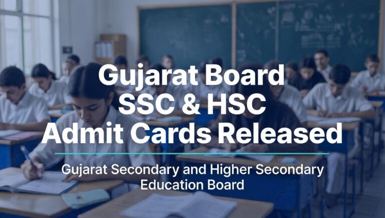 GSHSEB Announces Release of Hall Tickets for SSC and HSC Examinations 2026, Find Direct Links Here - FindMyCollege