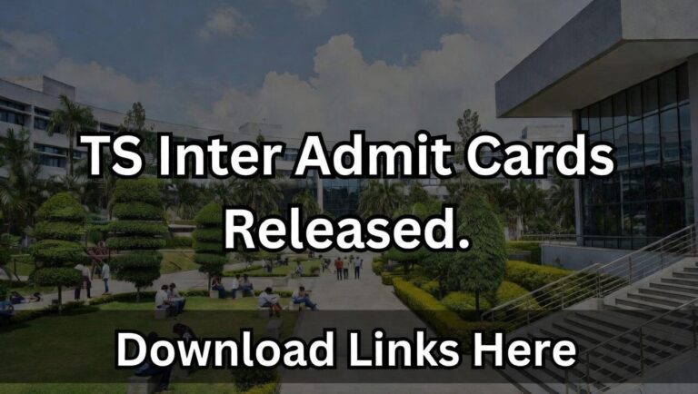 TS Inter 1st and 2nd Year Hall Tickets 2026 & Exam Schedule Announced, Check Here - FindMyCollege