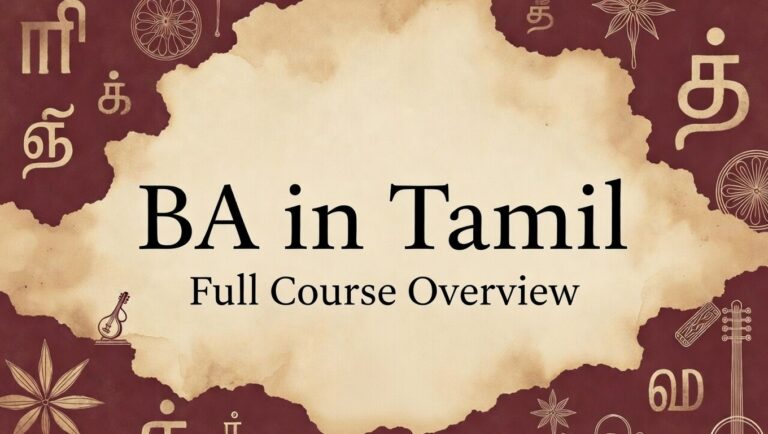 BA Tamil: Course Details, Colleges, Syllabus, Career Opportunities in India - FindMyCollege