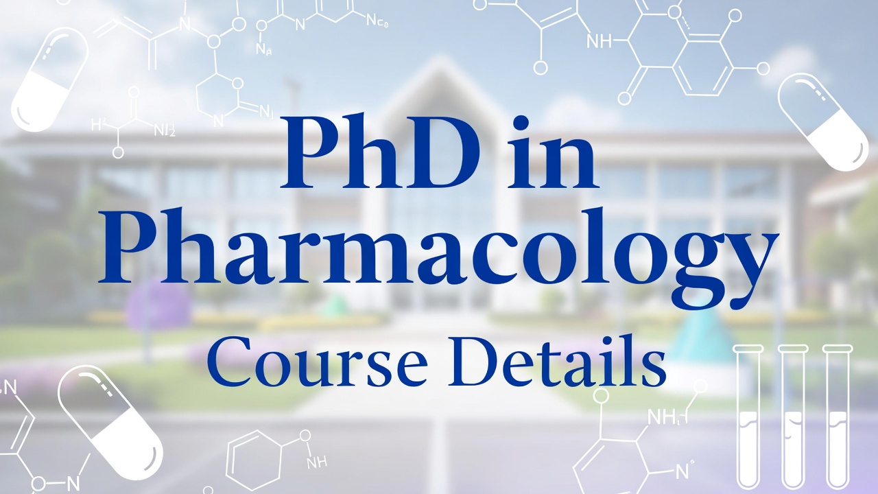 PHD in Pharmacology: Course Details, Colleges, Fees, Eligibility, and Career Scope in India - FindMyCollege