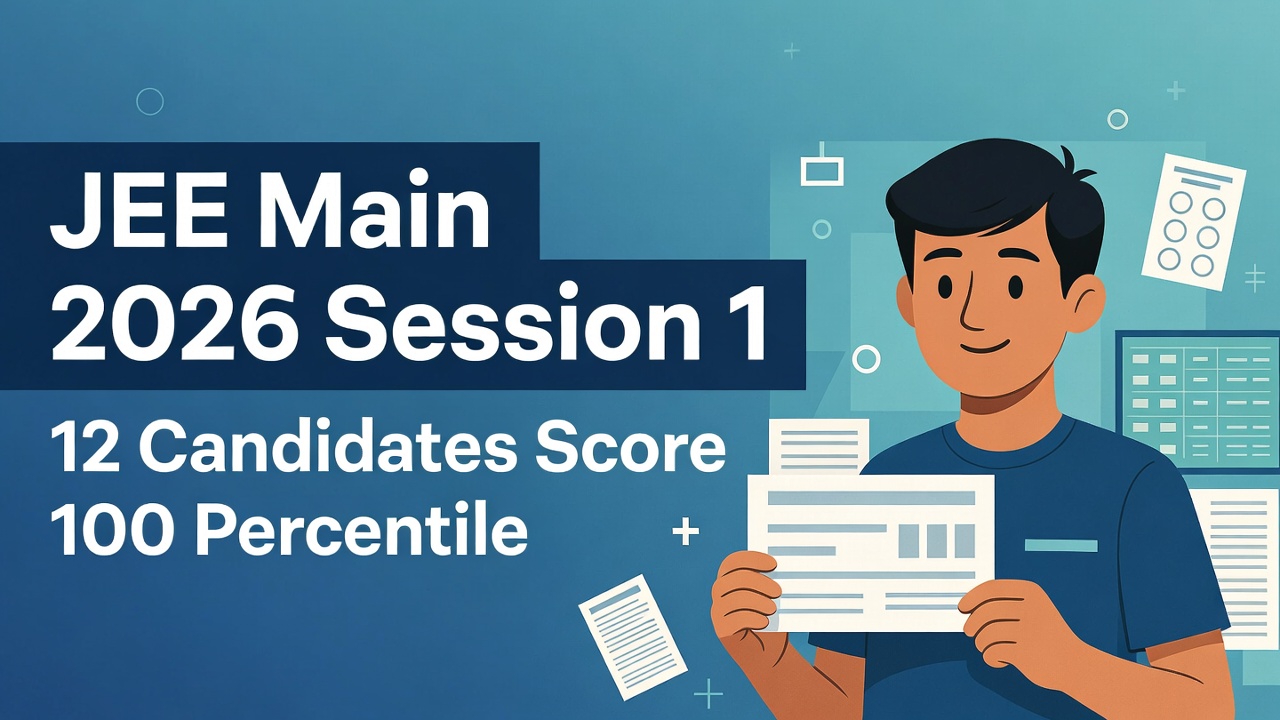 JEE Main 2026 Session 1 Results Declared: 12 Candidates Achieve Perfect 100 Percentile - FindMyCollege