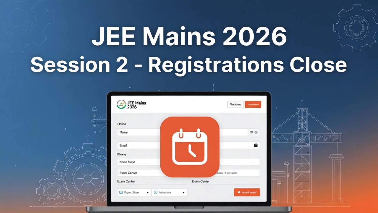 JEE Main 2026 Session 2 Registration Closes on 25rth February 2026, Correction Window Opening Soon - FindMyCollege