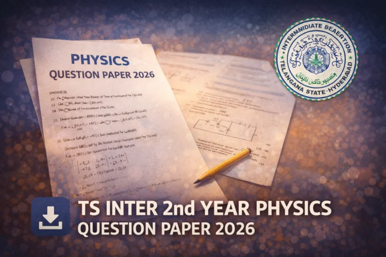 TS Inter 2nd Year Physics Question Paper 2026 Released; Check Exam Pattern and Analysis - FindMyCollege