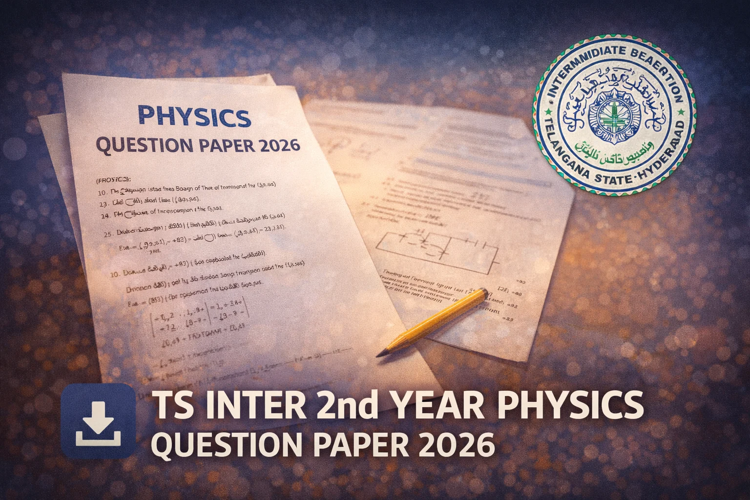 TS Inter 2nd Year Physics Question Paper 2026 Released; Check Exam Pattern and Analysis - FindMyCollege