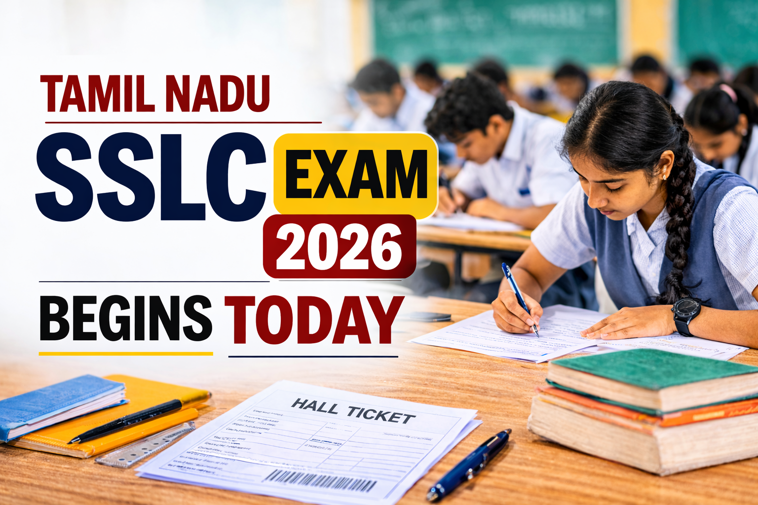 Tamil Nadu SSLC Exam 2026 Begins Today: Check TN SSLC Time Table 2026 and Important Instructions - FindMyCollege