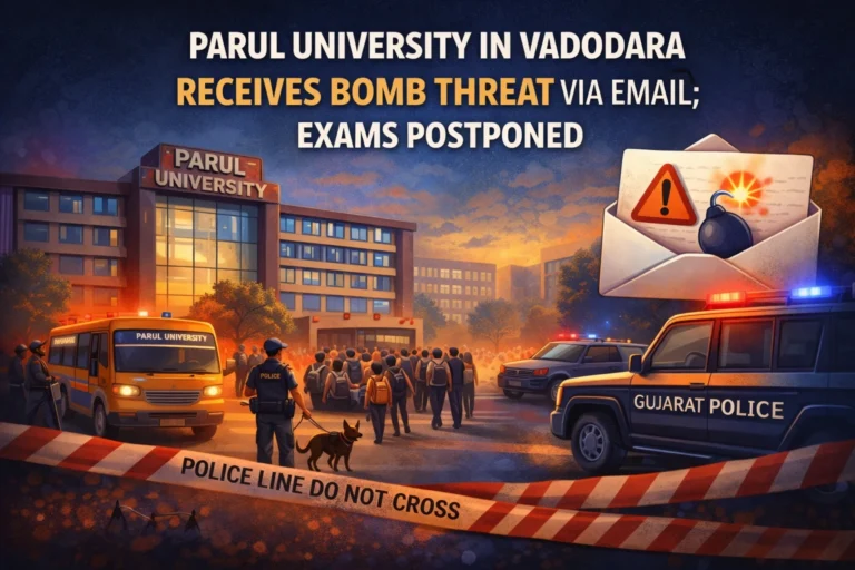 Parul University in Vadodara Receives Bomb Threat via Email; Exams Postponed - FindMyCollege