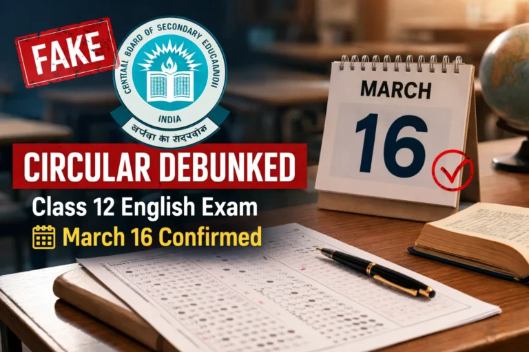 CBSE Debunks Fake Circular on Class 12 English Exam; Confirms March 16 Reschedule for Middle East Centres - FindMyCollege