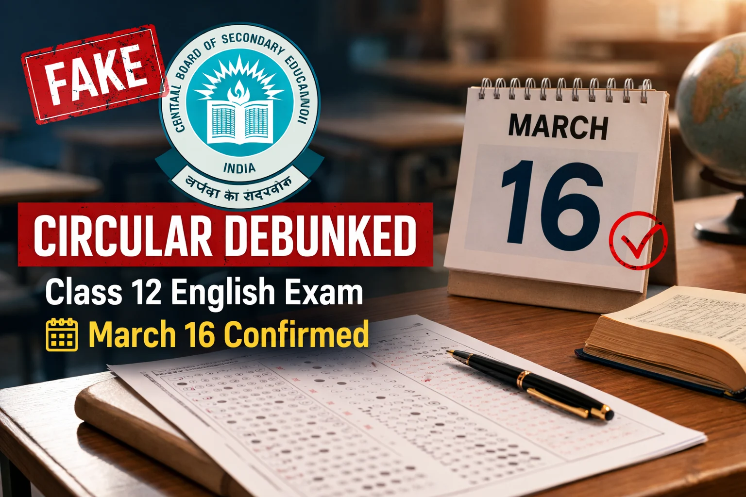 CBSE Debunks Fake Circular on Class 12 English Exam; Confirms March 16 Reschedule for Middle East Centres - FindMyCollege