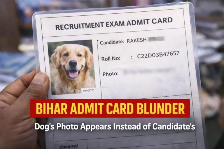 Bihar Admit Card Blunder: Dog Replaces Candidate’s Photo Ahead of March 15 Recruitment Exam - FindMyCollege