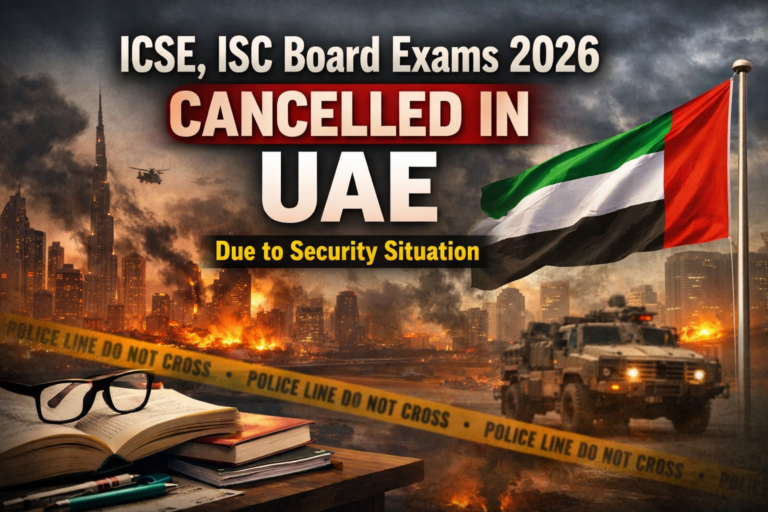 ICSE, ISC Board Exams 2026 Cancelled in UAE Due to Security Situation - FindMyCollege