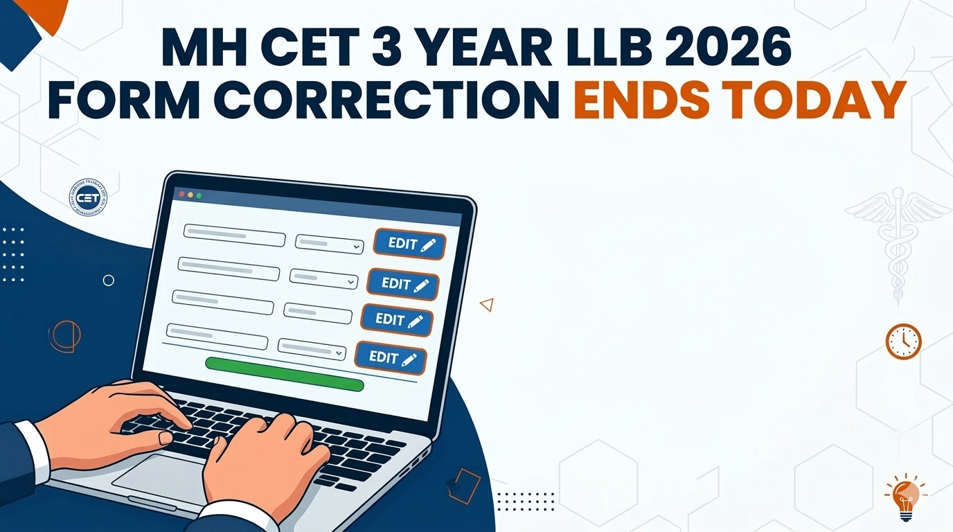 MH CET 3 Year LLB 2026 Form Correction Ends Today LIVE: Maharashtra CET Form Edit Link @cetcell.mahacet.org - FindMyCollege