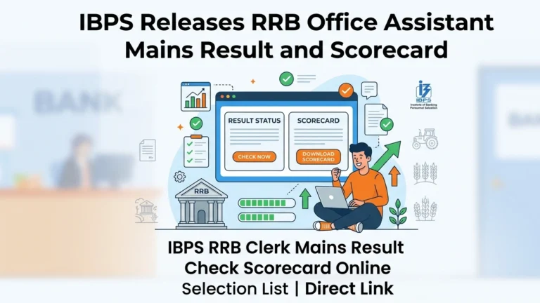IBPS Releases RRB Office Assistant Mains Result and Scorecard for CRP RRBs XIV; Check Result Direct Link Here - FindMyCollege