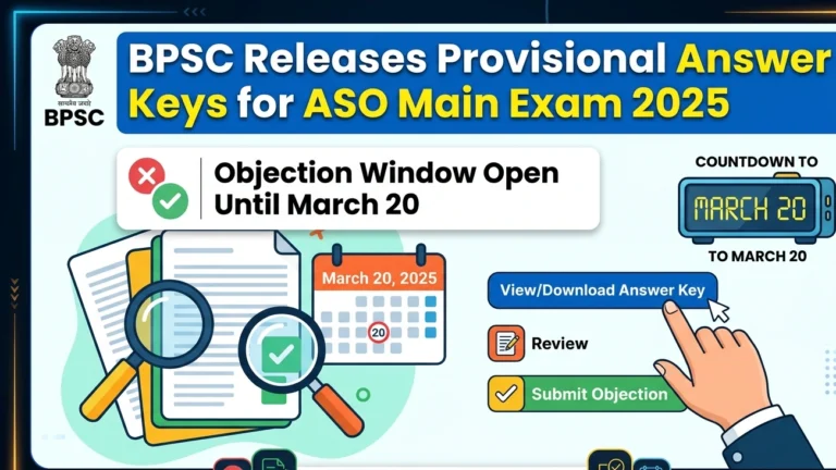 BPSC Releases Provisional Answer Keys for Assistant Section Officer Main Exam 2025; Objection Window Open Until March 20 - FindMyCollege