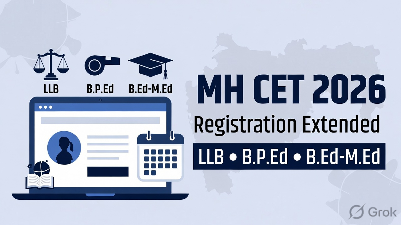MH CET 2026 Registration Extended to March 3 for LLB (3-Years), B.P.Ed & B.Ed-M.Ed - FindMyCollege