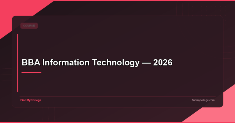 BBA Information Technology — 2026