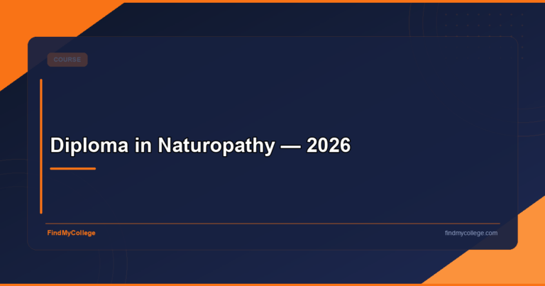 Diploma in Naturopathy — 2026