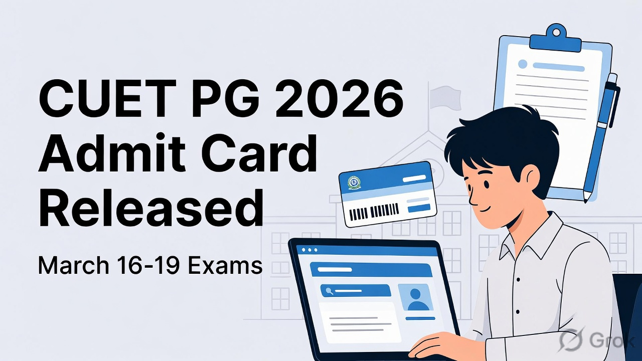 CUET PG 2026 Admit Cards Released for March 16-19 Examinations - FindMyCollege