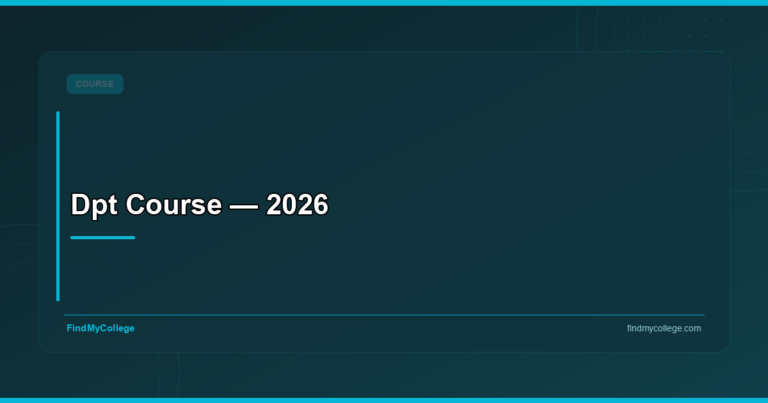 DPT Course – Details & Top Colleges — 2026