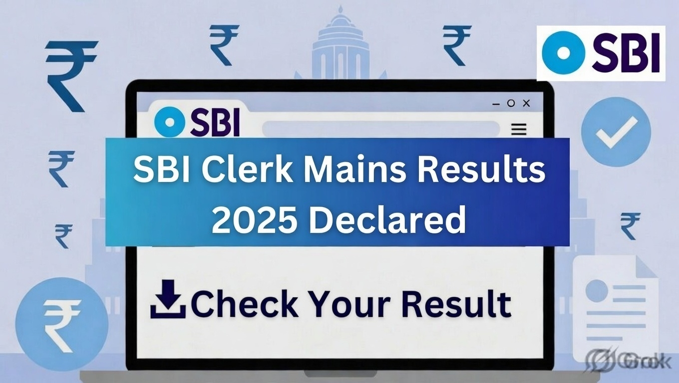 SBI Clerk Mains 2025 Result Declared, Merit List PDF Available on Official Portal - FindMyCollege