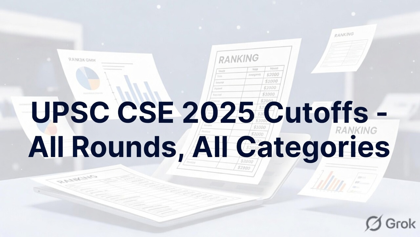 UPSC CSE 2025 Cutoffs: Prelim, Mains, Final Round Cutoffs & More - FindMyCollege