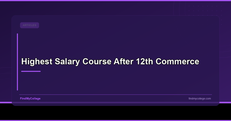 Highest Salary Course After 12th Commerce