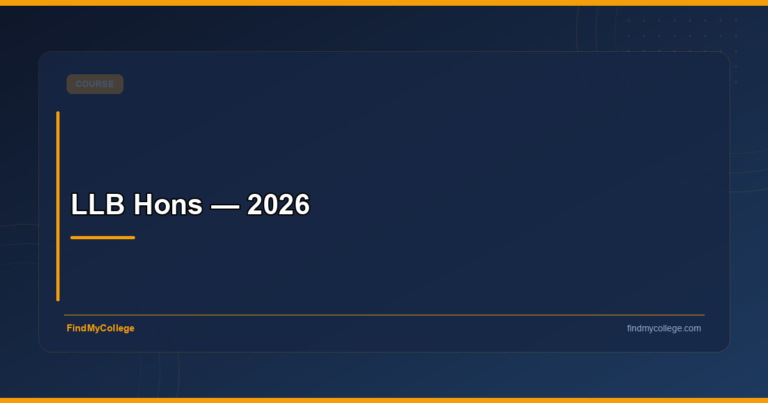 LLB Hons — 2026