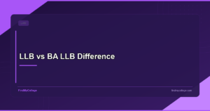 LLB vs BA LLB Difference