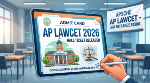AP LAWCET Admit Card 2026 Released: Direct Link to Download Hall Ticket at cets.apsche.ap.gov.in