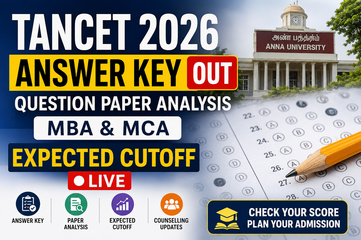 TANCET 2026 Answer Key