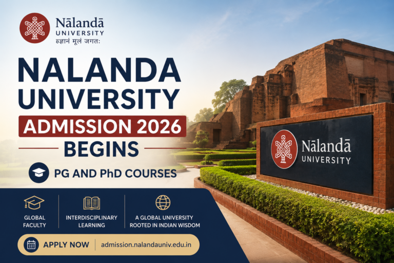 Nalanda University Admission 2026 Begins for PG and PhD Courses