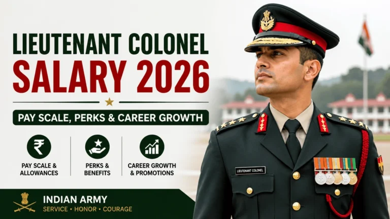Lieutenant Colonel Salary in Indian Army 2026