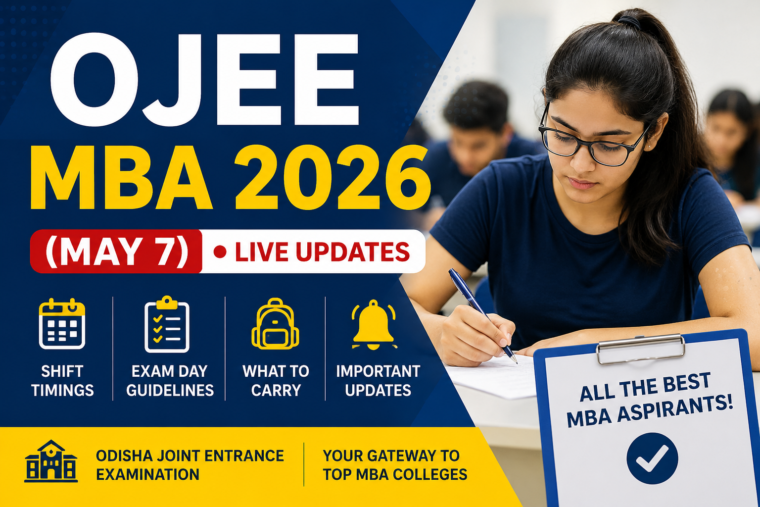 OJEE MBA 2026 May 7 Live Updates