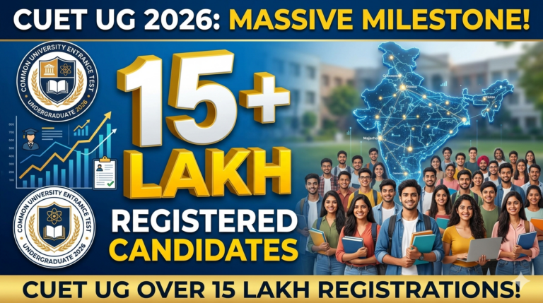Over 15 Lakh Candidates Registered for CUET UG 2026